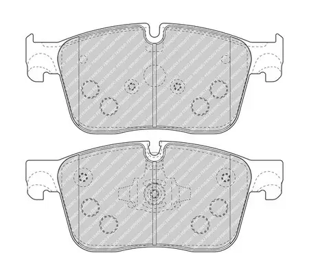 Bremsbelagsatz, Scheibenbremse Vorderachse FERODO FDB4894 Bild Bremsbelagsatz, Scheibenbremse Vorderachse FERODO FDB4894