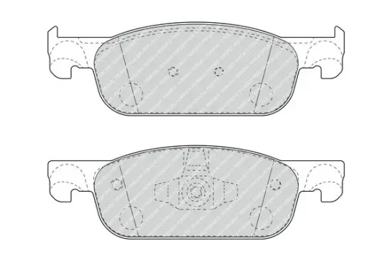 Bremsbelagsatz, Scheibenbremse Vorderachse FERODO FDB4907 Bild Bremsbelagsatz, Scheibenbremse Vorderachse FERODO FDB4907