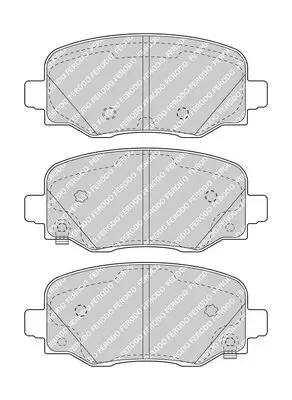 Bremsbelagsatz, Scheibenbremse Hinterachse FERODO FDB4925 Bild Bremsbelagsatz, Scheibenbremse Hinterachse FERODO FDB4925