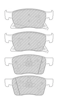 Bremsbelagsatz, Scheibenbremse Vorderachse FERODO FDB4934 Bild Bremsbelagsatz, Scheibenbremse Vorderachse FERODO FDB4934