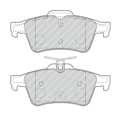 Bremsbelagsatz, Scheibenbremse Hinterachse FERODO FDB4935 Bild Bremsbelagsatz, Scheibenbremse Hinterachse FERODO FDB4935