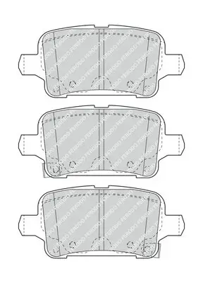Bremsbelagsatz, Scheibenbremse Hinterachse FERODO FDB4938 Bild Bremsbelagsatz, Scheibenbremse Hinterachse FERODO FDB4938