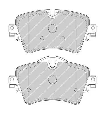 Bremsbelagsatz, Scheibenbremse Hinterachse FERODO FDB4766 Bild Bremsbelagsatz, Scheibenbremse Hinterachse FERODO FDB4766