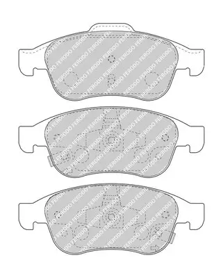 Bremsbelagsatz, Scheibenbremse FERODO FDB4953 Bild Bremsbelagsatz, Scheibenbremse FERODO FDB4953