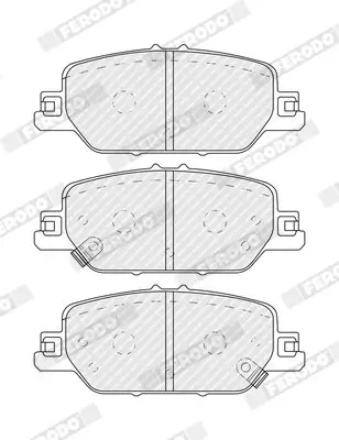 Bremsbelagsatz, Scheibenbremse Hinterachse FERODO FDB4964 Bild Bremsbelagsatz, Scheibenbremse Hinterachse FERODO FDB4964