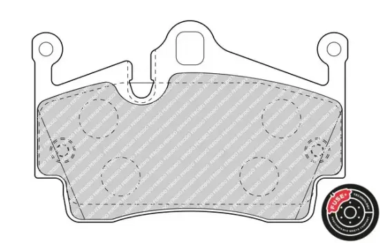 Bremsbelagsatz, Scheibenbremse Hinterachse FERODO FDB4965 Bild Bremsbelagsatz, Scheibenbremse Hinterachse FERODO FDB4965