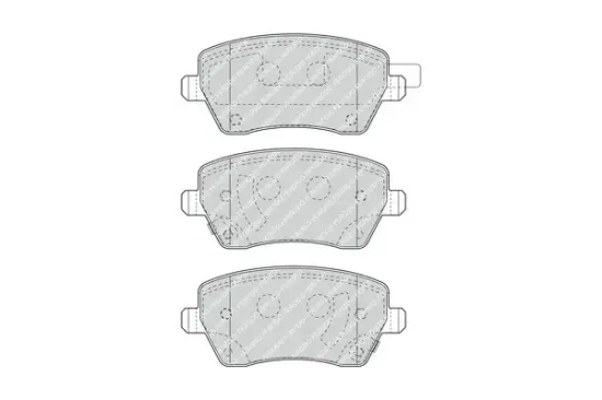 Bremsbelagsatz, Scheibenbremse Vorderachse FERODO FDB4966 Bild Bremsbelagsatz, Scheibenbremse Vorderachse FERODO FDB4966