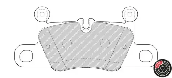 Bremsbelagsatz, Scheibenbremse FERODO FDB4970 Bild Bremsbelagsatz, Scheibenbremse FERODO FDB4970