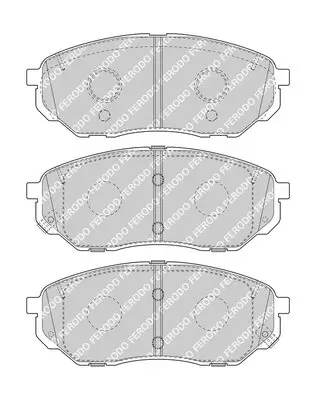 Bremsbelagsatz, Scheibenbremse Vorderachse FERODO FDB4983 Bild Bremsbelagsatz, Scheibenbremse Vorderachse FERODO FDB4983