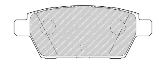 Bremsbelagsatz, Scheibenbremse Hinterachse FERODO FDB4997 Bild Bremsbelagsatz, Scheibenbremse Hinterachse FERODO FDB4997