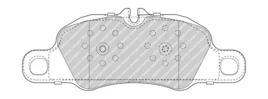 Bremsbelagsatz, Scheibenbremse Vorderachse FERODO FDB5018 Bild Bremsbelagsatz, Scheibenbremse Vorderachse FERODO FDB5018