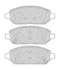 Bremsbelagsatz, Scheibenbremse Vorderachse FERODO FDB5019 Bild Bremsbelagsatz, Scheibenbremse Vorderachse FERODO FDB5019