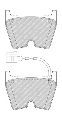 Bremsbelagsatz, Scheibenbremse FERODO FDB5023 Bild Bremsbelagsatz, Scheibenbremse FERODO FDB5023