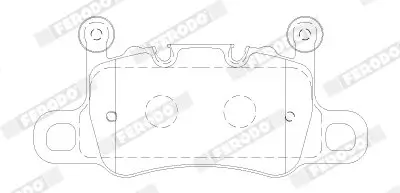 Bremsbelagsatz, Scheibenbremse Hinterachse FERODO FDB5024 Bild Bremsbelagsatz, Scheibenbremse Hinterachse FERODO FDB5024