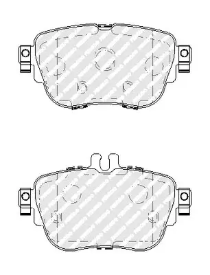 Bremsbelagsatz, Scheibenbremse Hinterachse FERODO FDB5032 Bild Bremsbelagsatz, Scheibenbremse Hinterachse FERODO FDB5032