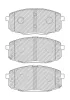 Bremsbelagsatz, Scheibenbremse Vorderachse FERODO FDB5038 Bild Bremsbelagsatz, Scheibenbremse Vorderachse FERODO FDB5038
