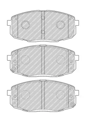 Bremsbelagsatz, Scheibenbremse Vorderachse FERODO FDB5038 Bild Bremsbelagsatz, Scheibenbremse Vorderachse FERODO FDB5038