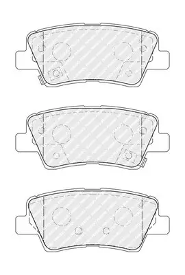 Bremsbelagsatz, Scheibenbremse Hinterachse FERODO FDB5041 Bild Bremsbelagsatz, Scheibenbremse Hinterachse FERODO FDB5041