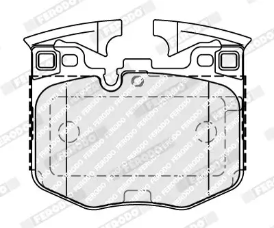 Bremsbelagsatz, Scheibenbremse FERODO FDB5055 Bild Bremsbelagsatz, Scheibenbremse FERODO FDB5055