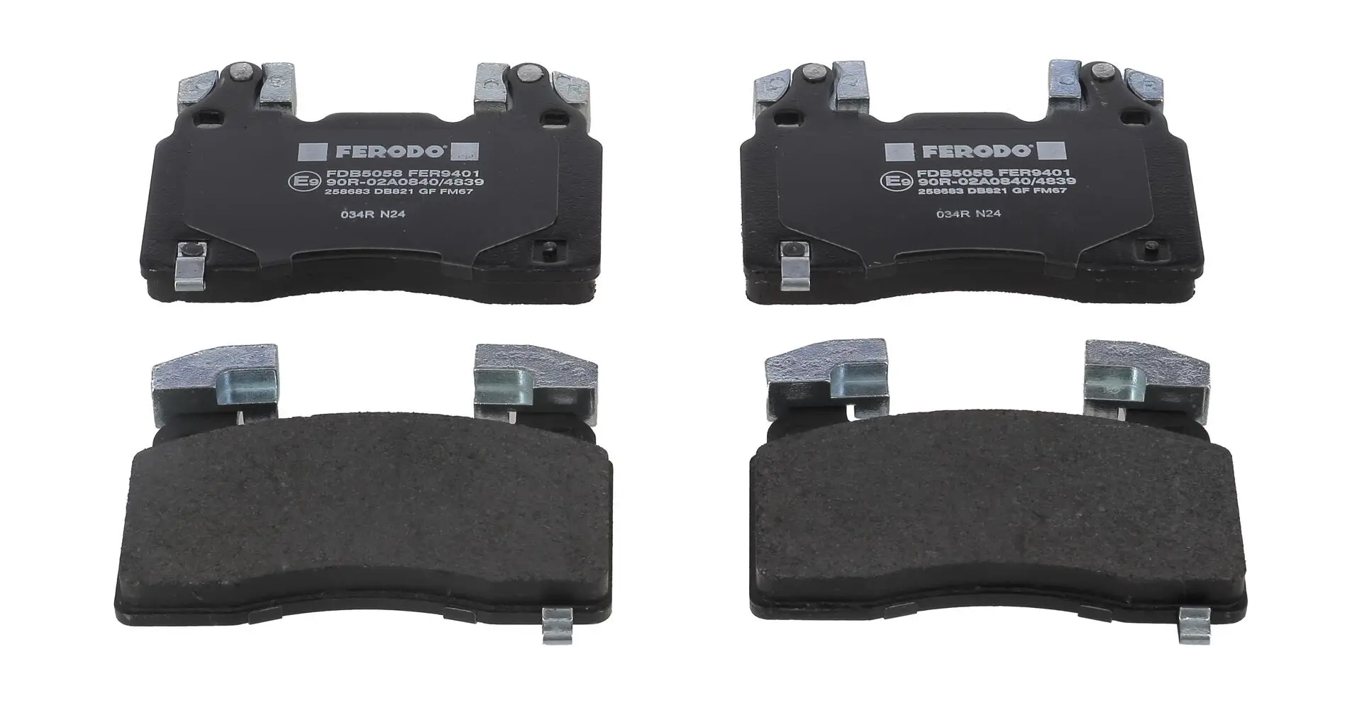 Bremsbelagsatz, Scheibenbremse Vorderachse FERODO FDB5058