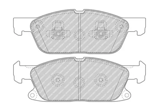 Bremsbelagsatz, Scheibenbremse Vorderachse FERODO FDB5087 Bild Bremsbelagsatz, Scheibenbremse Vorderachse FERODO FDB5087