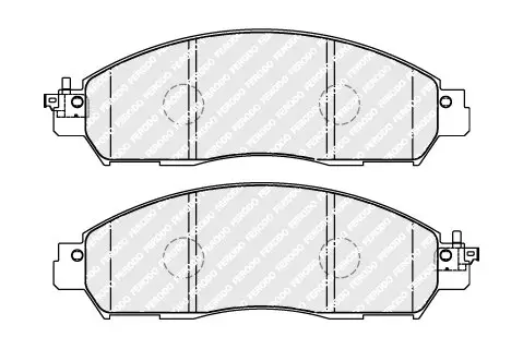 Bremsbelagsatz, Scheibenbremse Vorderachse FERODO FDB5090 Bild Bremsbelagsatz, Scheibenbremse Vorderachse FERODO FDB5090