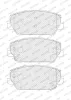 Bremsbelagsatz, Scheibenbremse Vorderachse FERODO FDB5099 Bild Bremsbelagsatz, Scheibenbremse Vorderachse FERODO FDB5099