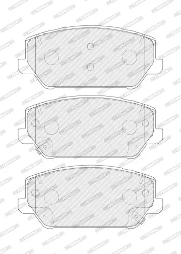 Bremsbelagsatz, Scheibenbremse Vorderachse FERODO FDB5099 Bild Bremsbelagsatz, Scheibenbremse Vorderachse FERODO FDB5099