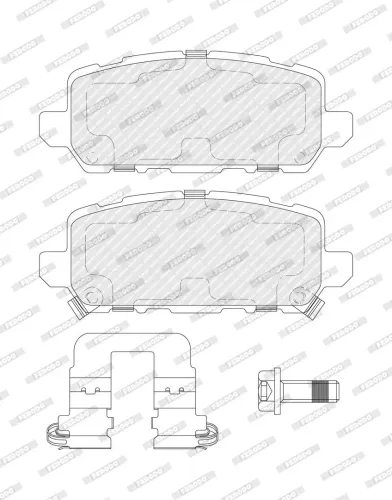 Bremsbelagsatz, Scheibenbremse Hinterachse FERODO FDB5102 Bild Bremsbelagsatz, Scheibenbremse Hinterachse FERODO FDB5102