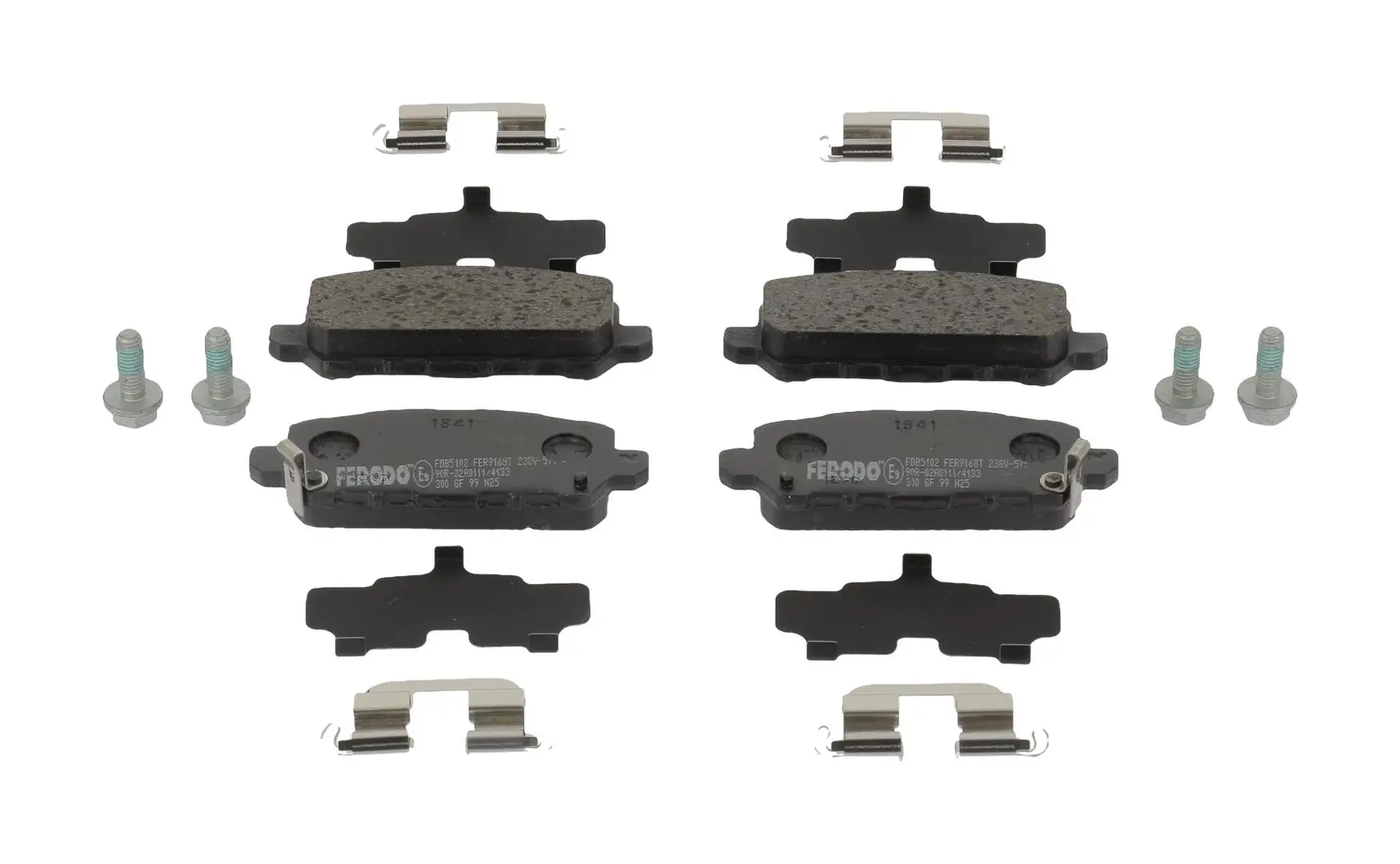 Bremsbelagsatz, Scheibenbremse Hinterachse FERODO FDB5102
