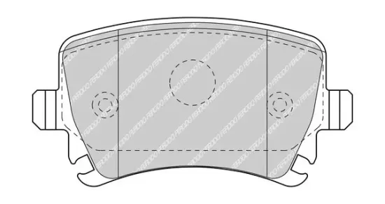 Bremsbelagsatz, Scheibenbremse Hinterachse FERODO FDB5107 Bild Bremsbelagsatz, Scheibenbremse Hinterachse FERODO FDB5107
