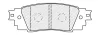 Bremsbelagsatz, Scheibenbremse FERODO FDB5122 Bild Bremsbelagsatz, Scheibenbremse FERODO FDB5122