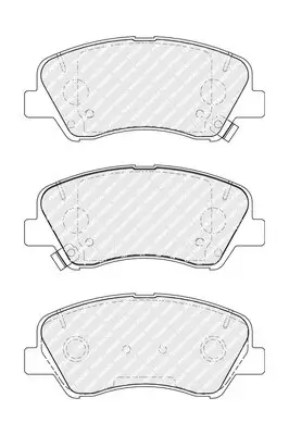 Bremsbelagsatz, Scheibenbremse Vorderachse FERODO FDB5135 Bild Bremsbelagsatz, Scheibenbremse Vorderachse FERODO FDB5135