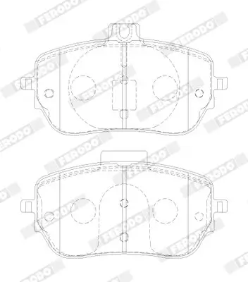 Bremsbelagsatz, Scheibenbremse FERODO FDB5180 Bild Bremsbelagsatz, Scheibenbremse FERODO FDB5180
