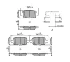 Bremsbelagsatz, Scheibenbremse Hinterachse FERODO FDB5193 Bild Bremsbelagsatz, Scheibenbremse Hinterachse FERODO FDB5193
