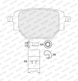 Bremsbackensatz Hinterachse FERODO FMK619