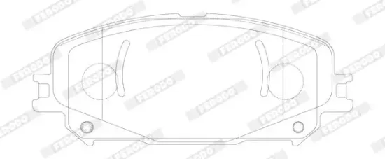 Bremsbelagsatz, Scheibenbremse Vorderachse FERODO FDB5198 Bild Bremsbelagsatz, Scheibenbremse Vorderachse FERODO FDB5198