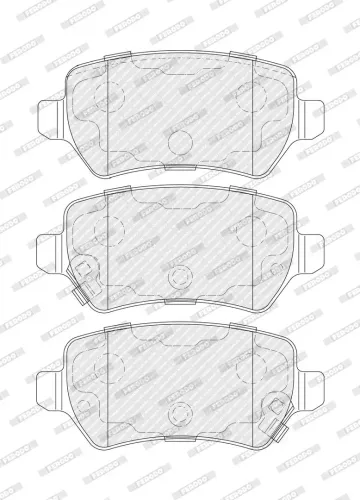 Bremsbelagsatz, Scheibenbremse Hinterachse FERODO FDB5201 Bild Bremsbelagsatz, Scheibenbremse Hinterachse FERODO FDB5201