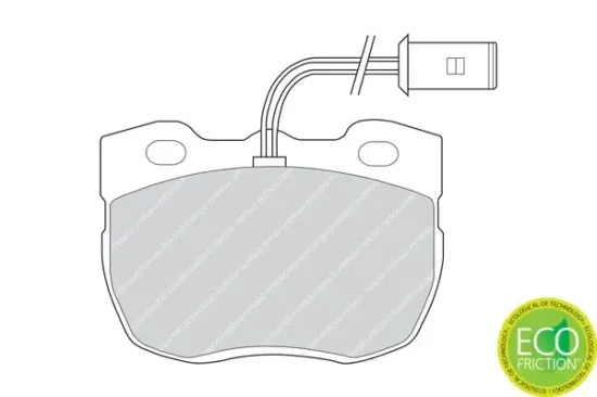 Bremsbelagsatz, Scheibenbremse Vorderachse FERODO FDB520 Bild Bremsbelagsatz, Scheibenbremse Vorderachse FERODO FDB520