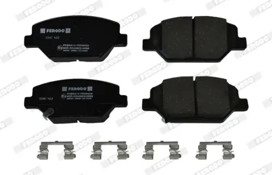 Bremsbelagsatz, Scheibenbremse Vorderachse FERODO FDB5214 Bild Bremsbelagsatz, Scheibenbremse Vorderachse FERODO FDB5214