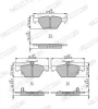 Bremsbelagsatz, Scheibenbremse Hinterachse FERODO FDB5244 Bild Bremsbelagsatz, Scheibenbremse Hinterachse FERODO FDB5244