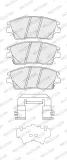 Bremsbelagsatz, Scheibenbremse Vorderachse FERODO FDB5274
