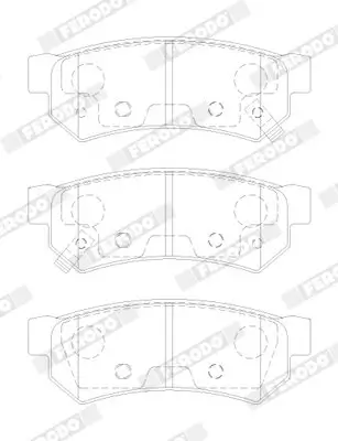 Bremsbelagsatz, Scheibenbremse FERODO FDB5283 Bild Bremsbelagsatz, Scheibenbremse FERODO FDB5283