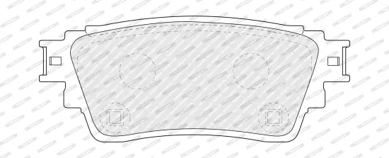Bremsbelagsatz, Scheibenbremse Hinterachse FERODO FDB5286 Bild Bremsbelagsatz, Scheibenbremse Hinterachse FERODO FDB5286