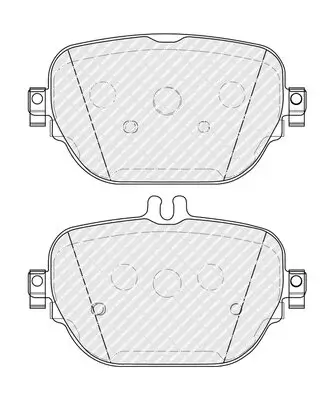 Bremsbelagsatz, Scheibenbremse Hinterachse FERODO FDB5287 Bild Bremsbelagsatz, Scheibenbremse Hinterachse FERODO FDB5287