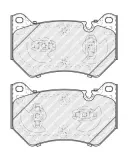 Bremsbelagsatz, Scheibenbremse Vorderachse FERODO FDB5291