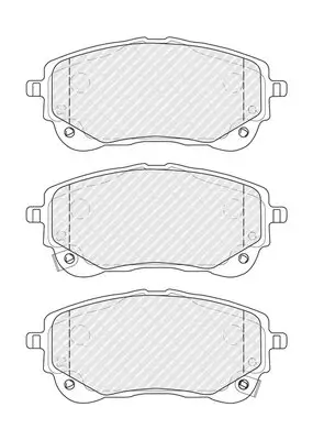 Bremsbelagsatz, Scheibenbremse Vorderachse FERODO FDB5292 Bild Bremsbelagsatz, Scheibenbremse Vorderachse FERODO FDB5292