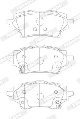 Bremsbelagsatz, Scheibenbremse FERODO FDB5293 Bild Bremsbelagsatz, Scheibenbremse FERODO FDB5293