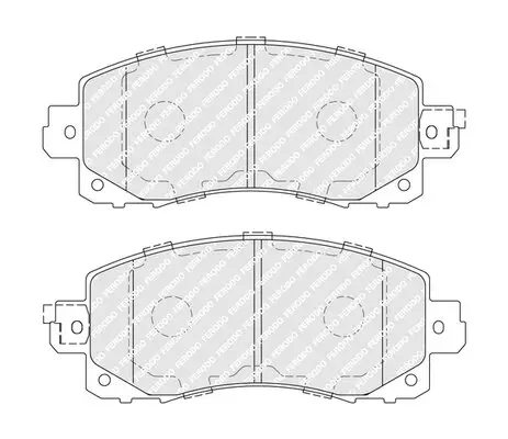 Bremsbelagsatz, Scheibenbremse Vorderachse FERODO FDB5299 Bild Bremsbelagsatz, Scheibenbremse Vorderachse FERODO FDB5299