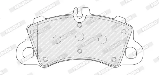 Bremsbelagsatz, Scheibenbremse Vorderachse FERODO FDB5306 Bild Bremsbelagsatz, Scheibenbremse Vorderachse FERODO FDB5306